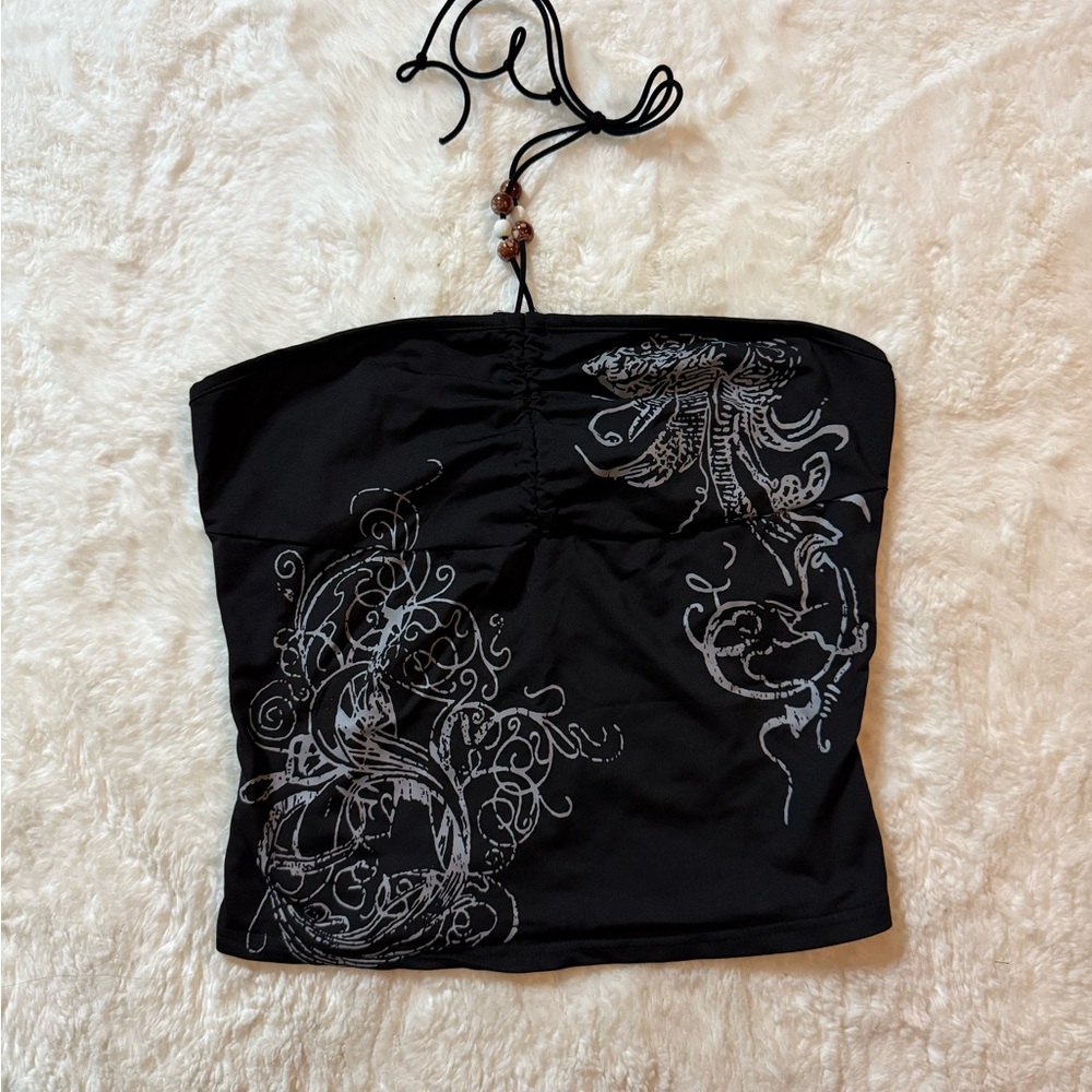 Fashion Nova Black Artistic Camisole